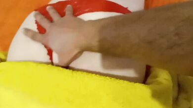 Stepson massages his stepmom to relax then fucks her