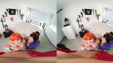 Threesome Adventure With NAMI AND NICO In ONE PIECE XXX VR Porn