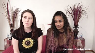 Rose Kama Sutra and Shan Hot sexy big tit milf and petite indian and blonde get their tight pussies