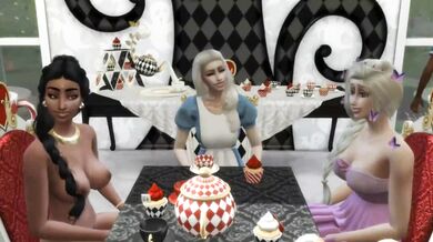 Princess Gone Wild #2 - Lesbian Orgy Party - Alice in Wonderland Tea Party - SIMS 4 Roleplay