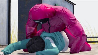 Squid game 3D COSPLAY - Fucking before eliminate her - SECOND LIFE