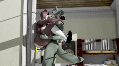 JUNO FROM BEASTARS GIVES LEGOSI A HELPING HAND - SECOND LIFE YIFF [WITH SOUND]