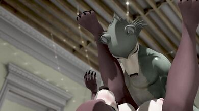 JUNO FROM BEASTARS GIVES LEGOSI A HELPING HAND - SECOND LIFE YIFF [WITH SOUND]