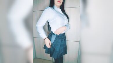 sexy Yumeko cosplay striptease