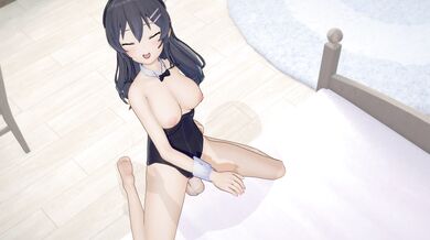 Mai Bunny Girl Senpai BLOWJOB (3D HENTAI)