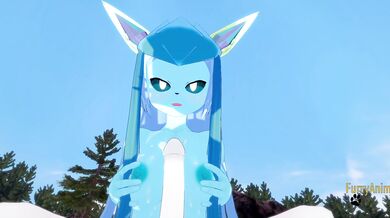 Pokemon Hentai Furry - POV Glaceon boobjob and fucked by Cinderace